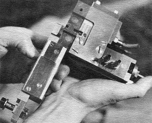 Halftone photograph of a type mold