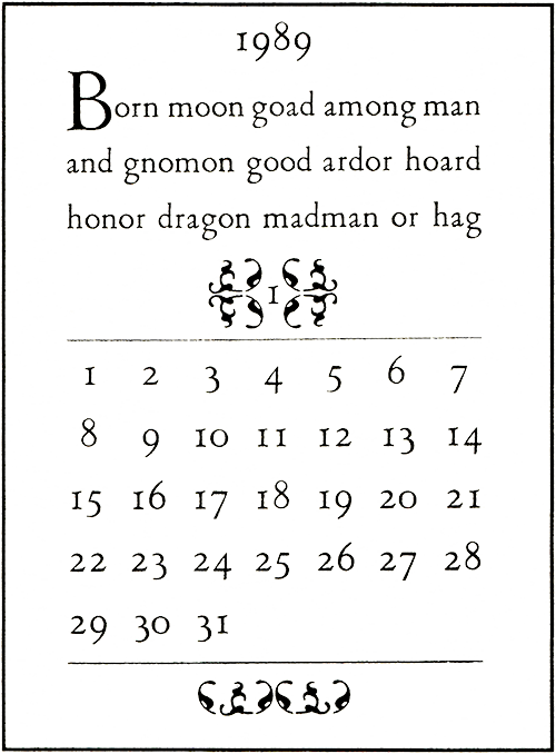 Illustration of a figure font by punchcutter Dan Carr