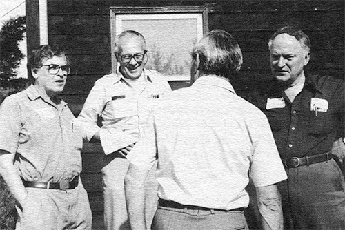 Photograph of casual conversation among participants